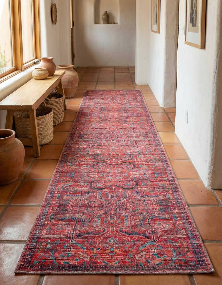 Detail image of 2' 7 x 13' Washable Maahru Runner Rug