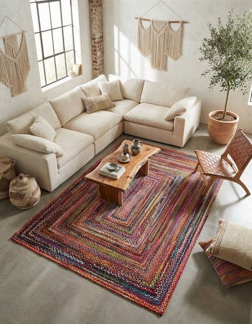 Handmade Braided Chindi Rug