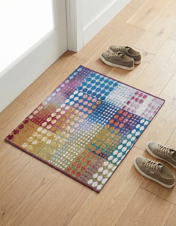 2' x 3' Easy-Clean Modern Indoor / Outdoor Rug