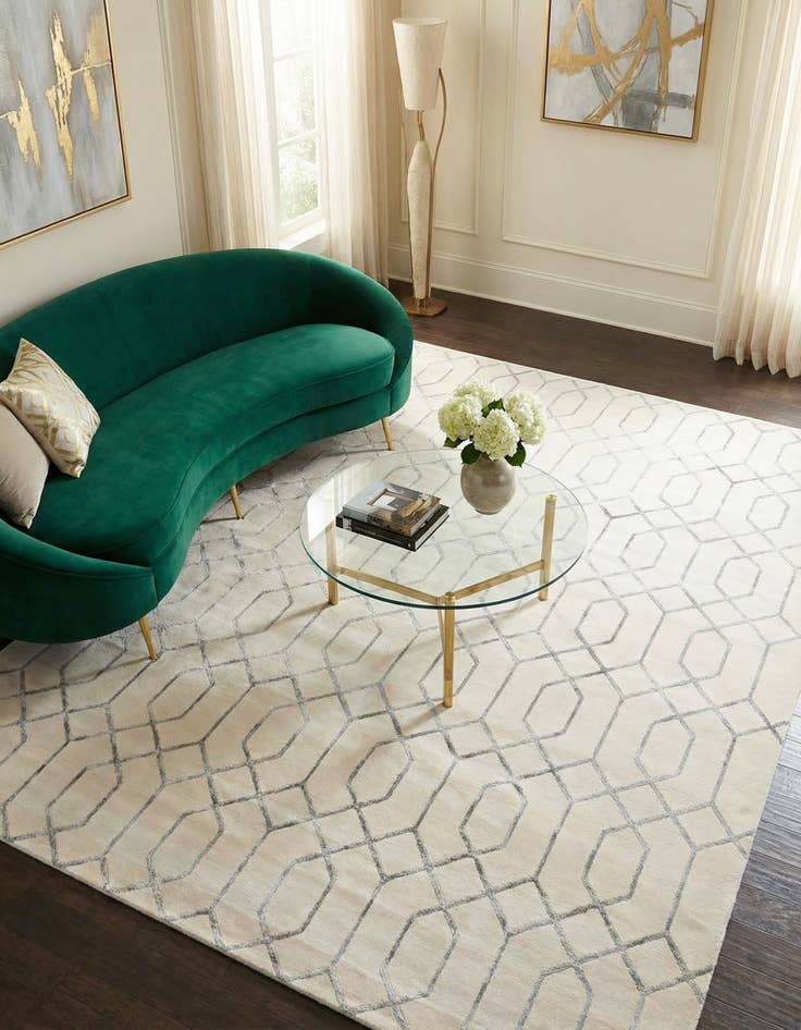 Detail image of 9' x 12'  Marilyn Monroe&trade; Glam Trellis Rug