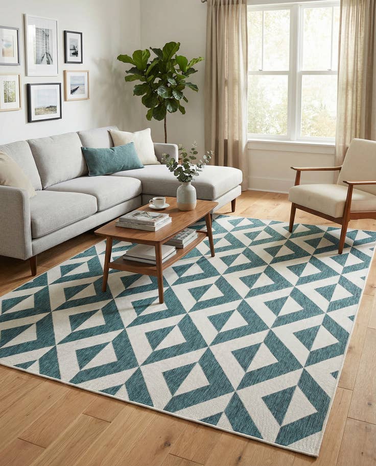 Detail image of 7' 10 x 10' Easy-Clean Jill Zarin Napa Indoor / Outdoor Rug