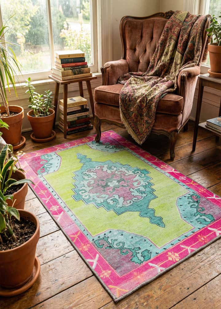 2' x 3' Washable Timeless Rug