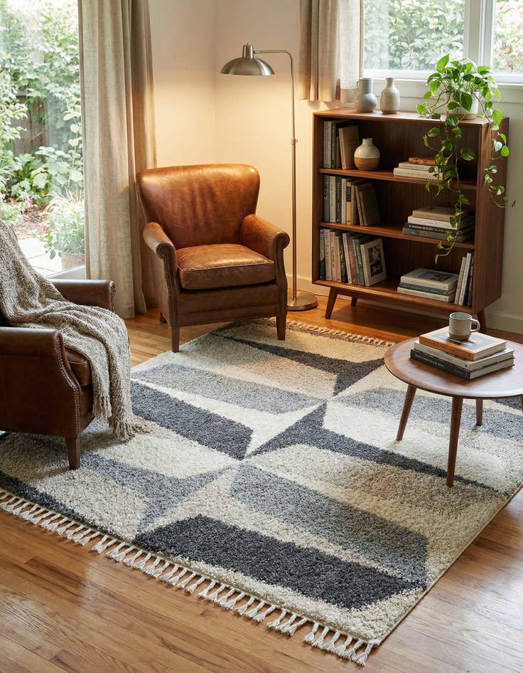 Detail image of 8' x 8' Athena Shag Square Rug