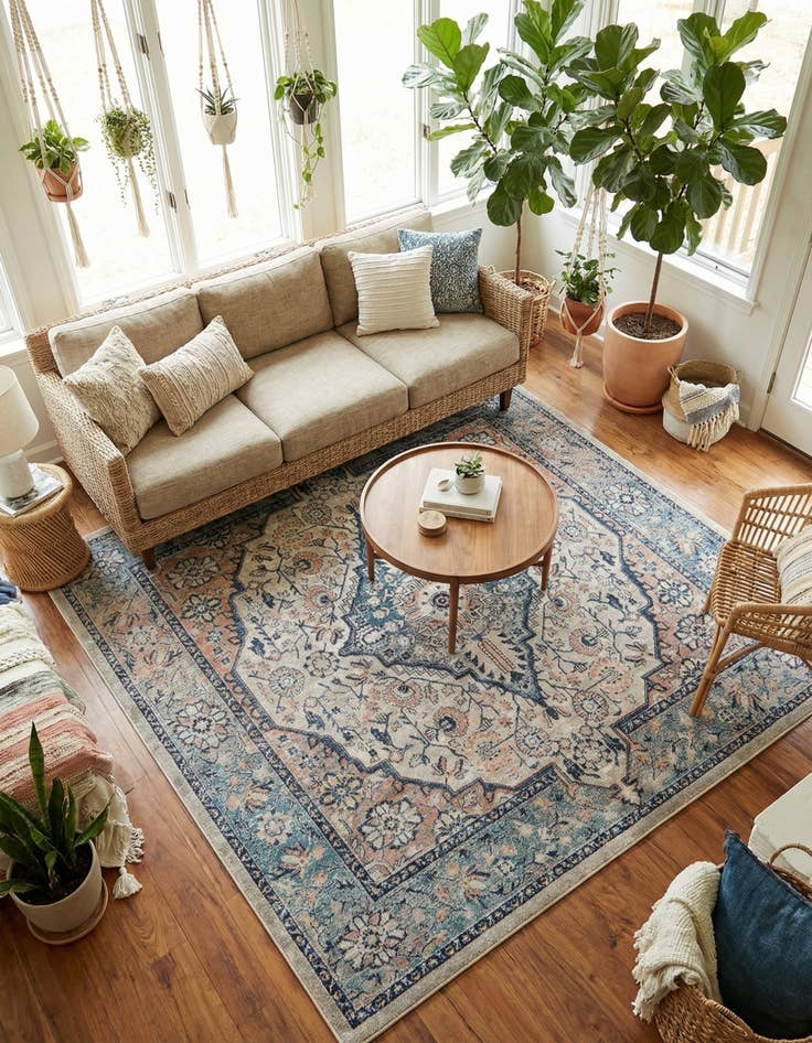 Detail image of 7' 10 x 7' 10 Lola Square Rug