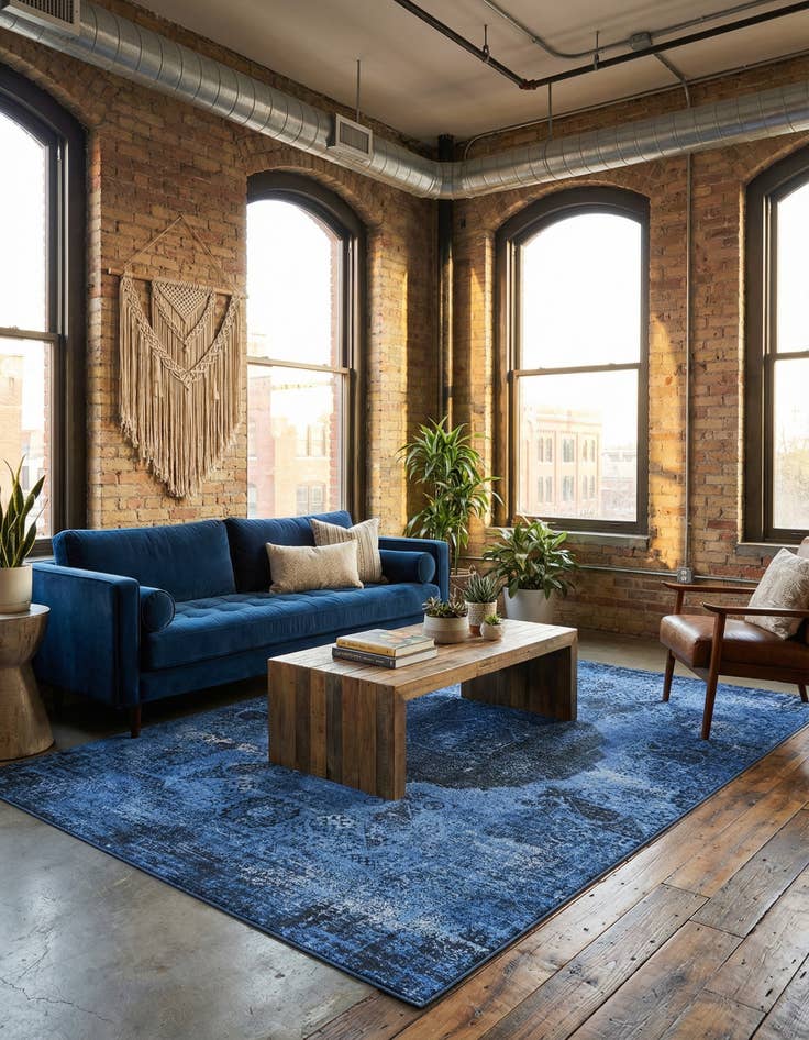 Detail image of 6' x 9'  Washable Yara Rug