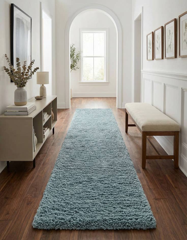 Detail image of 2' 7 x 13' Infinity Shag Runner Rug