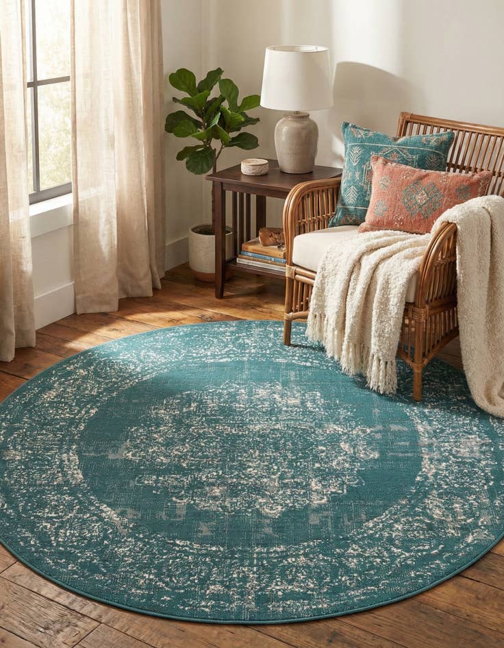 Detail image of 5' 3 x 5' 3 Aarhus Round Rug