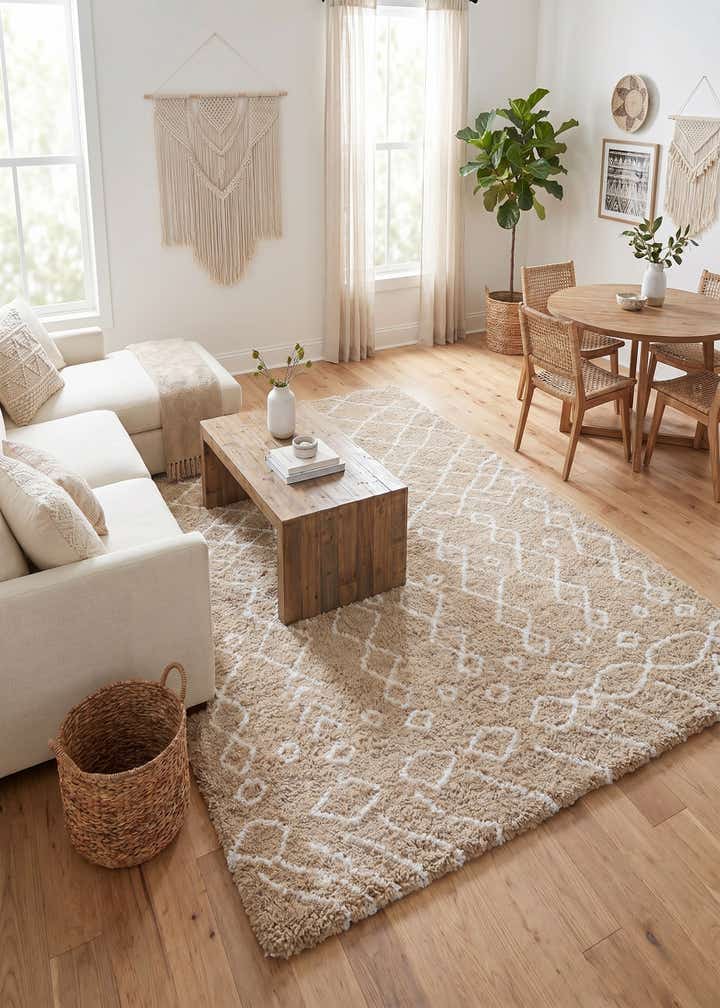 9' x 12' 2 Moroccan Shag Rug