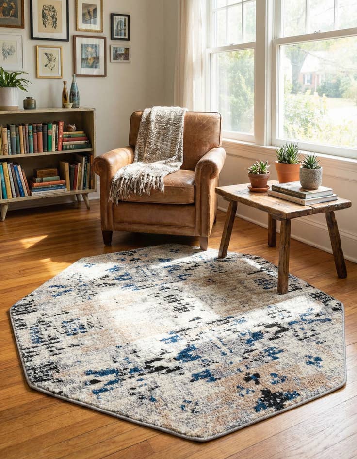 Detail image of 4' x 4' Tucson Octagon Rug