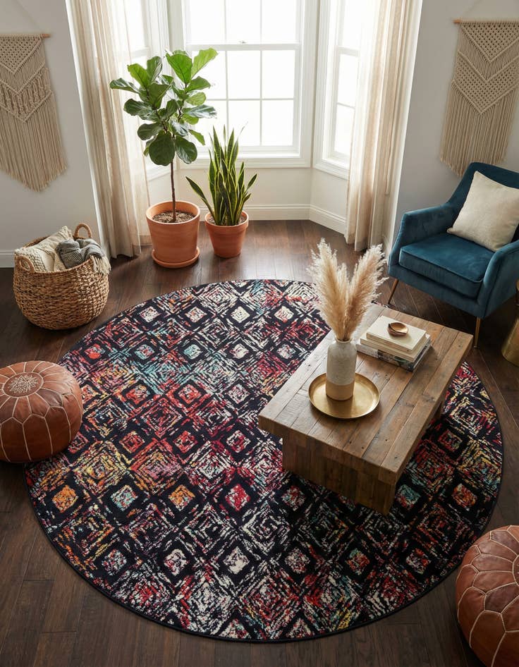 Detail image of 10' x 10' Carrington Round Rug