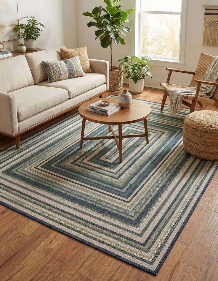 Detail image of 7' 10 x 10'  Washable Baja Indoor / Outdoor Rug