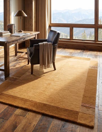 4' 7 x 6' 7 Hand Knotted Tibet Wool Rug
