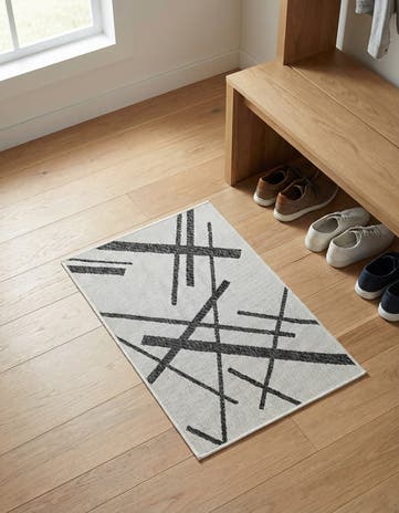 2' x 3' Easy-Clean Modern Indoor / Outdoor Rug