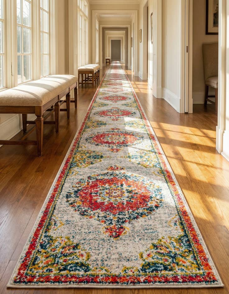 Detail image of 2' 7 x 16' 5 Madeline Runner Rug