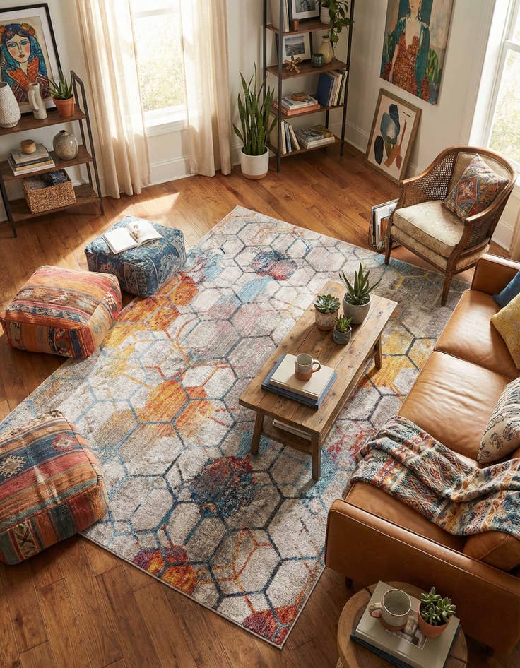 Detail image of  6' x 9' Andromeda Rug