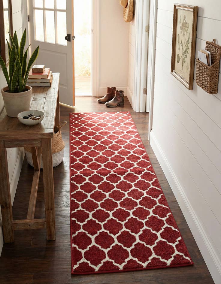 Detail image of 2' x 6' Lattice Runner Rug