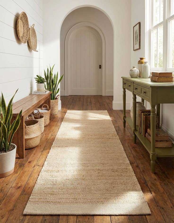 Detail image of 2' 7 x 12'  Hand Woven Lariat Runner Rug