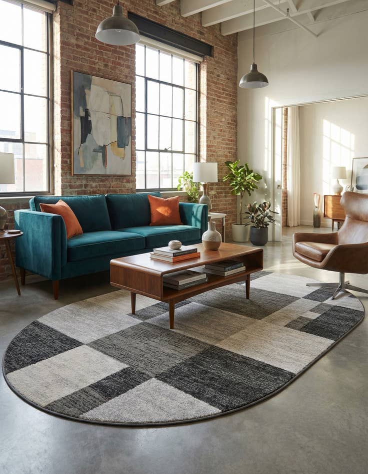 Detail image of 5' 3 x 8' Harvest Oval Rug