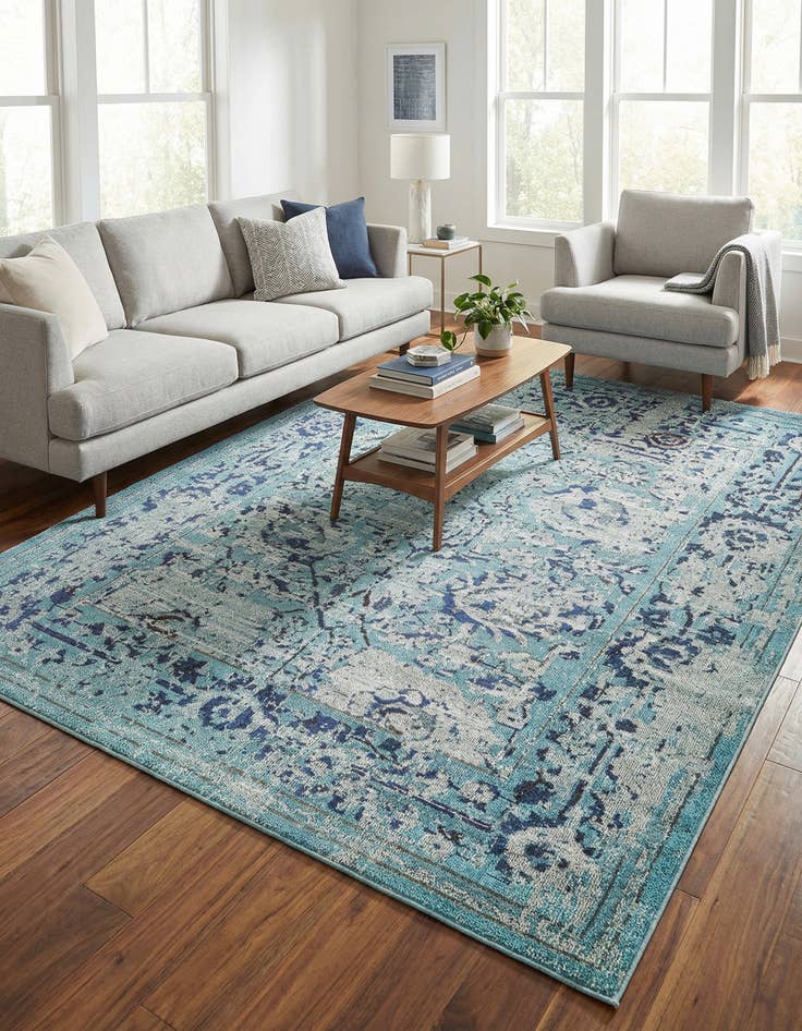 Detail image of 8' x 10' Washable Fleur Rug