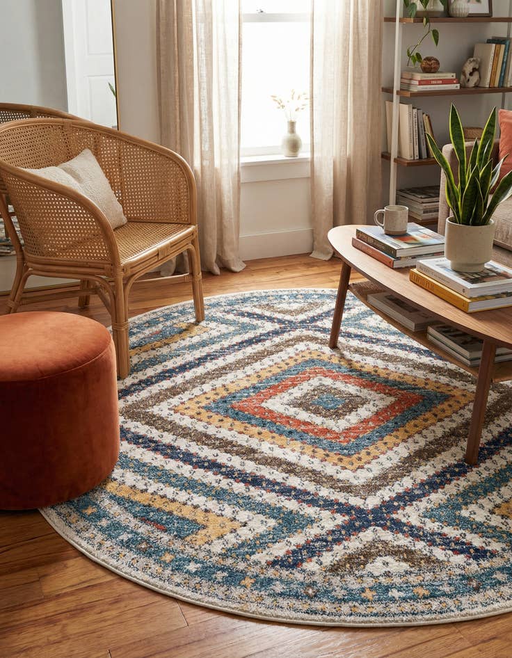 Detail image of 7' x 7' Aramis Round Rug