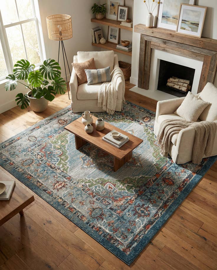 Detail image of 7' 10 x 7' 10 Isabella Square Rug