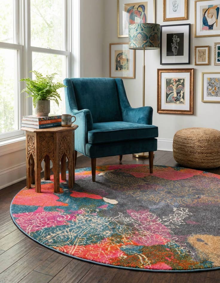 Detail image of 6' x 6' Delilah Round Rug