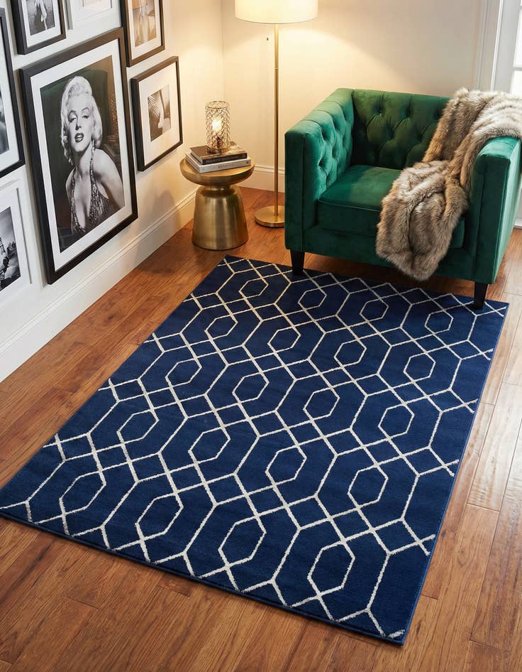 Detail image of 4' x 6' Marilyn Monroe&trade; Glam Trellis Rug