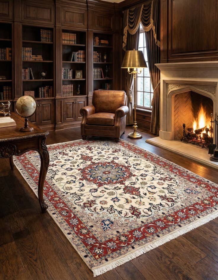 Detail image of 5' 1 x 6' 10 Tabriz Rug