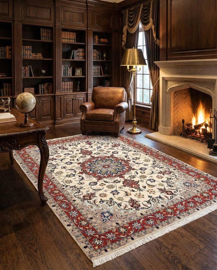 Detail image of 5' 1 x 6' 10 Tabriz Rug