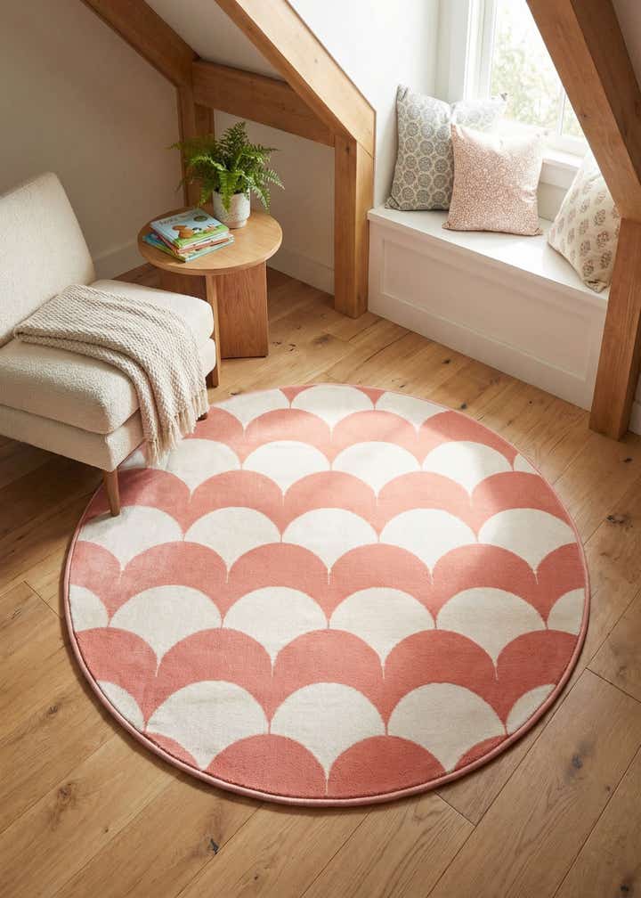 4' x 4' Whimsy Kids Round Rug
