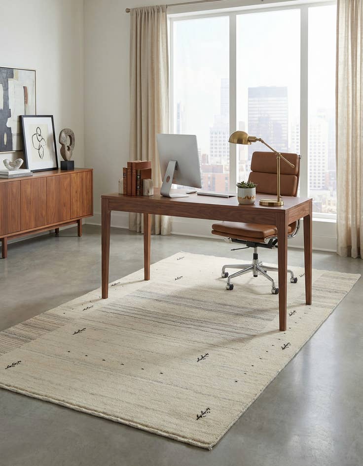 Detail image of  2' 5 x 4' 8  Hand Knotted Tibet Wool Rug