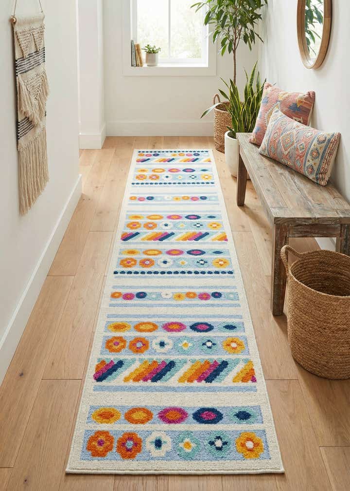2' x 10' Easy-Clean Aruba Indoor / Outdoor Runner Rug