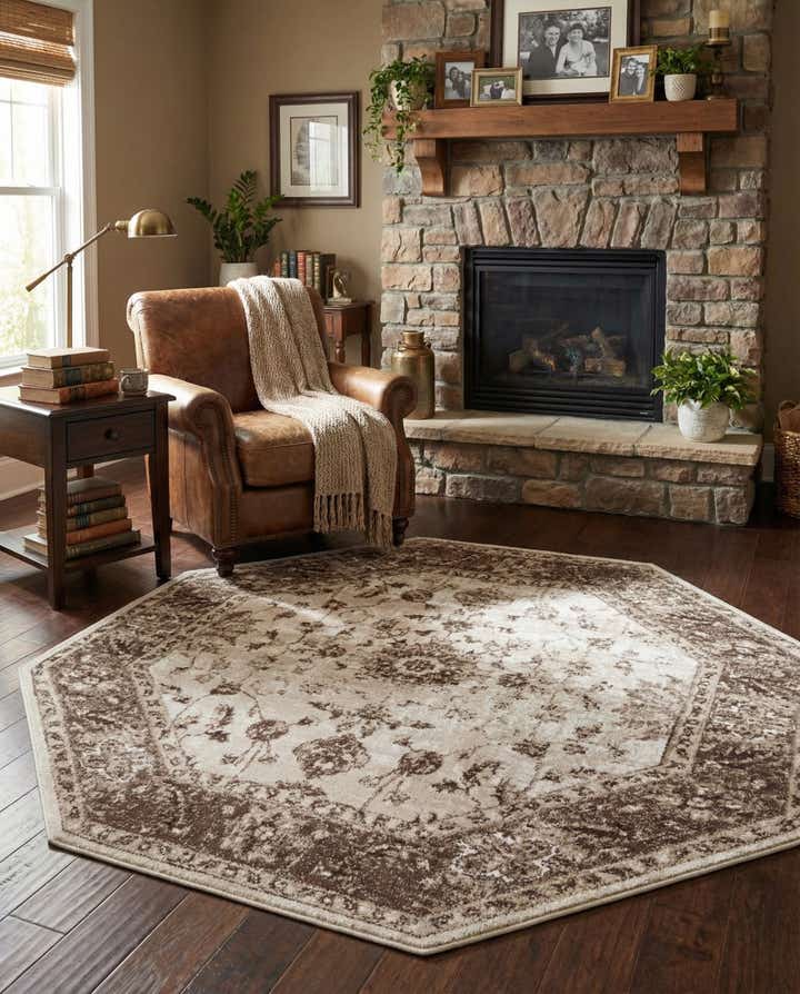 5' 3 x 5' 3 Nepal Octagon Rug