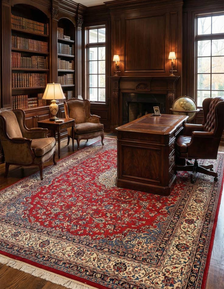 Detail image of 8' 10 x 11' 8 Shahrbaft Wool Rug