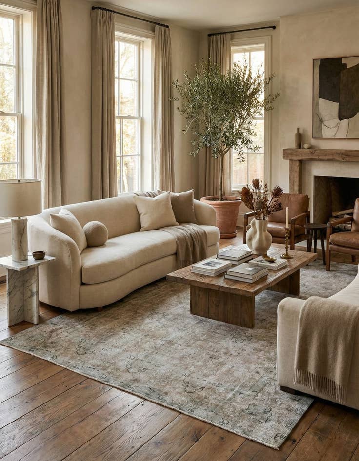 Detail image of 7' 7 x 11'  Hand Knotted Ultra Vintage Persian Wool Rug