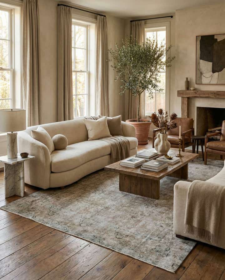 7' 7 x 11' Hand Knotted Ultra Vintage Persian Wool Rug