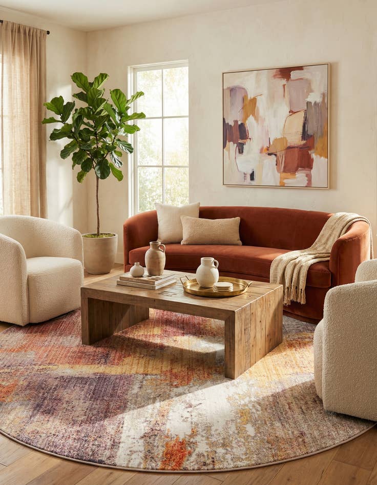 Detail image of 8' x 8' Prism Round Rug