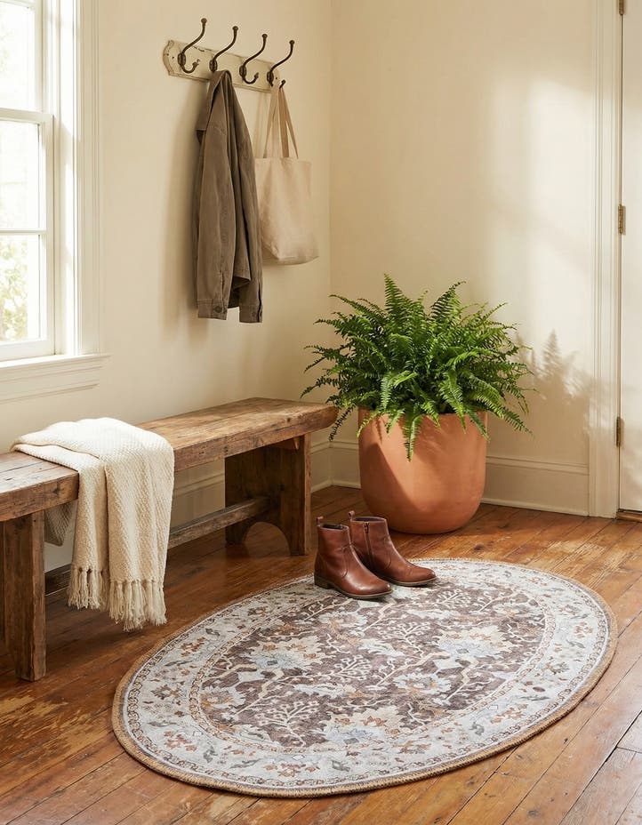 2' x 3' 1 Washable Timeless Oval Rug