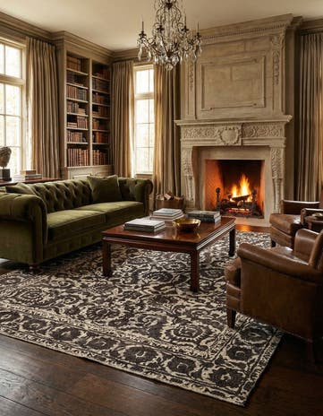9' 7 x 12' 7 Vintage Royal Wool Rug