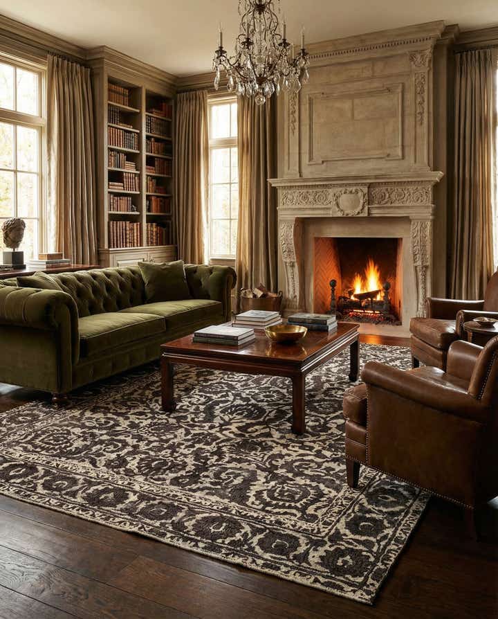 9' 7 x 12' 7 Vintage Royal Wool Rug