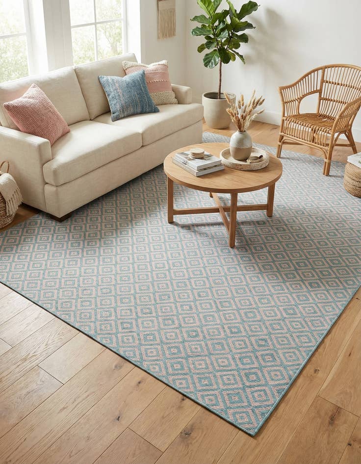 Detail image of 7' 10 x 10' Easy-Clean Jill Zarin Costa Rica Indoor / Outdoor Rug