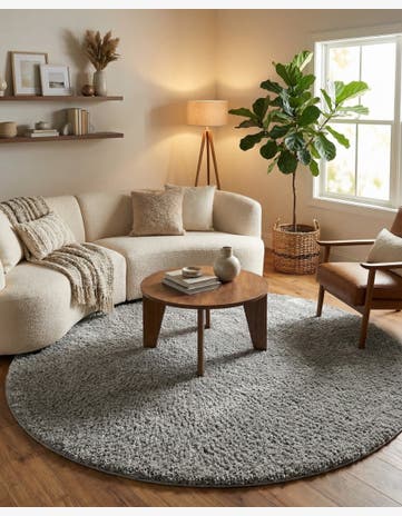 10' 2 x 10' 2 Everyday Shag Round Rug