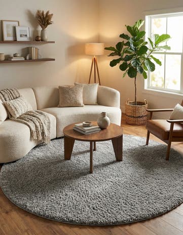 10' 2 x 10' 2 Everyday Shag Round Rug