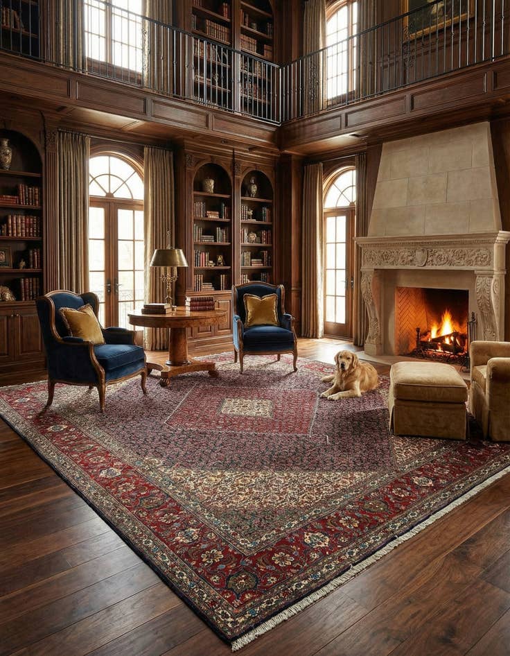 Detail image of 10' x 12' 5 Tabriz Mahi Rug