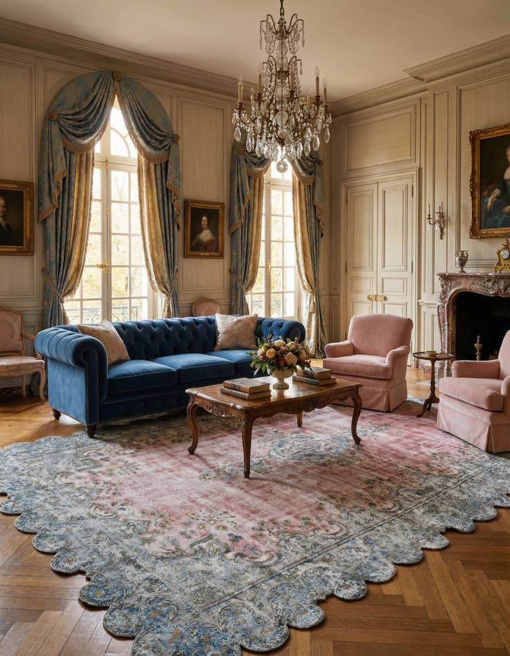 Detail image of 8' 10 x 15' 6 Vintage Royal Wool Rug