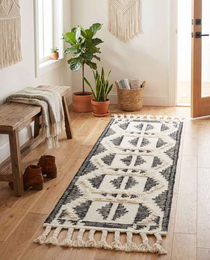 2' 2 x 6' 1 Hand Woven Arizona Wool Runner Rug