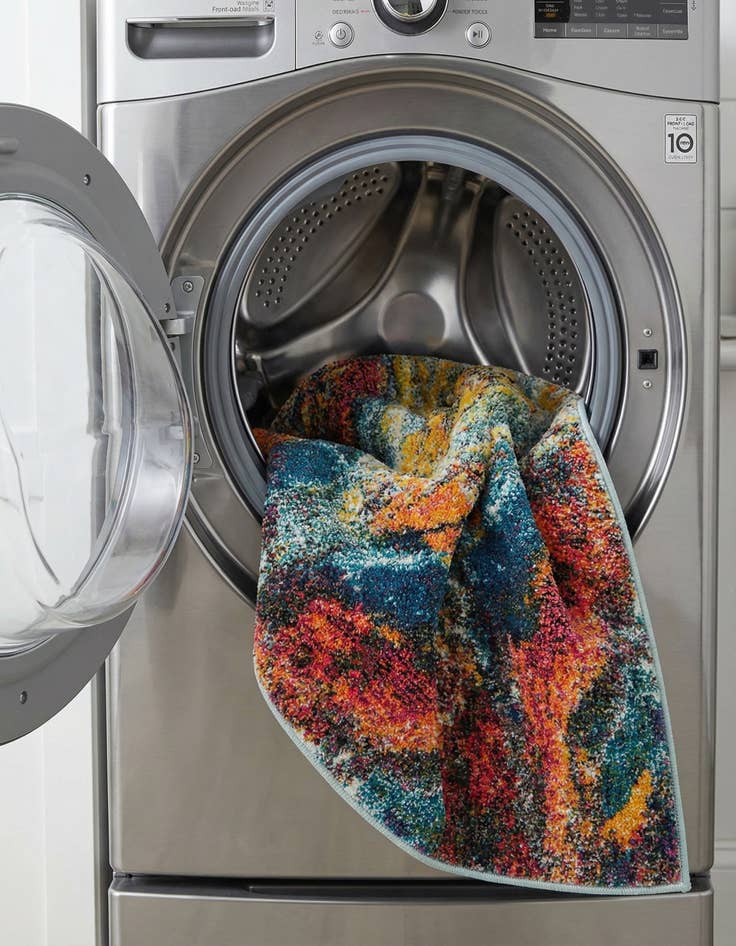 Detail image of 2' x 6'  Washable Haerfest Runner Rug