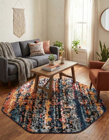 5' 3 x 5' 3 Tagine Octagon Rug