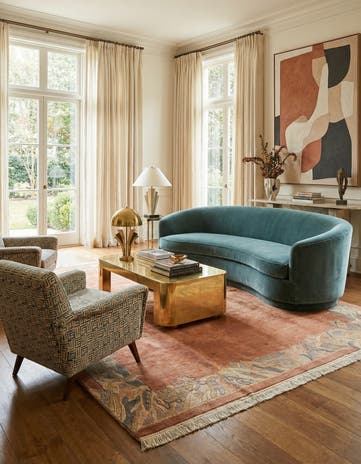 6' 9 x 8' 1 Hand Knotted Tibet Wool Rug