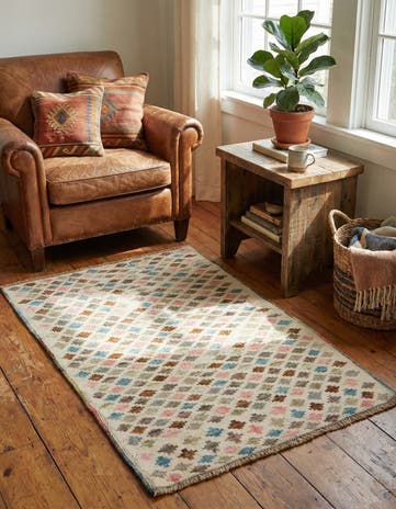 2' 10 x 4' 7 Hand Knotted Balouch Wool Rug